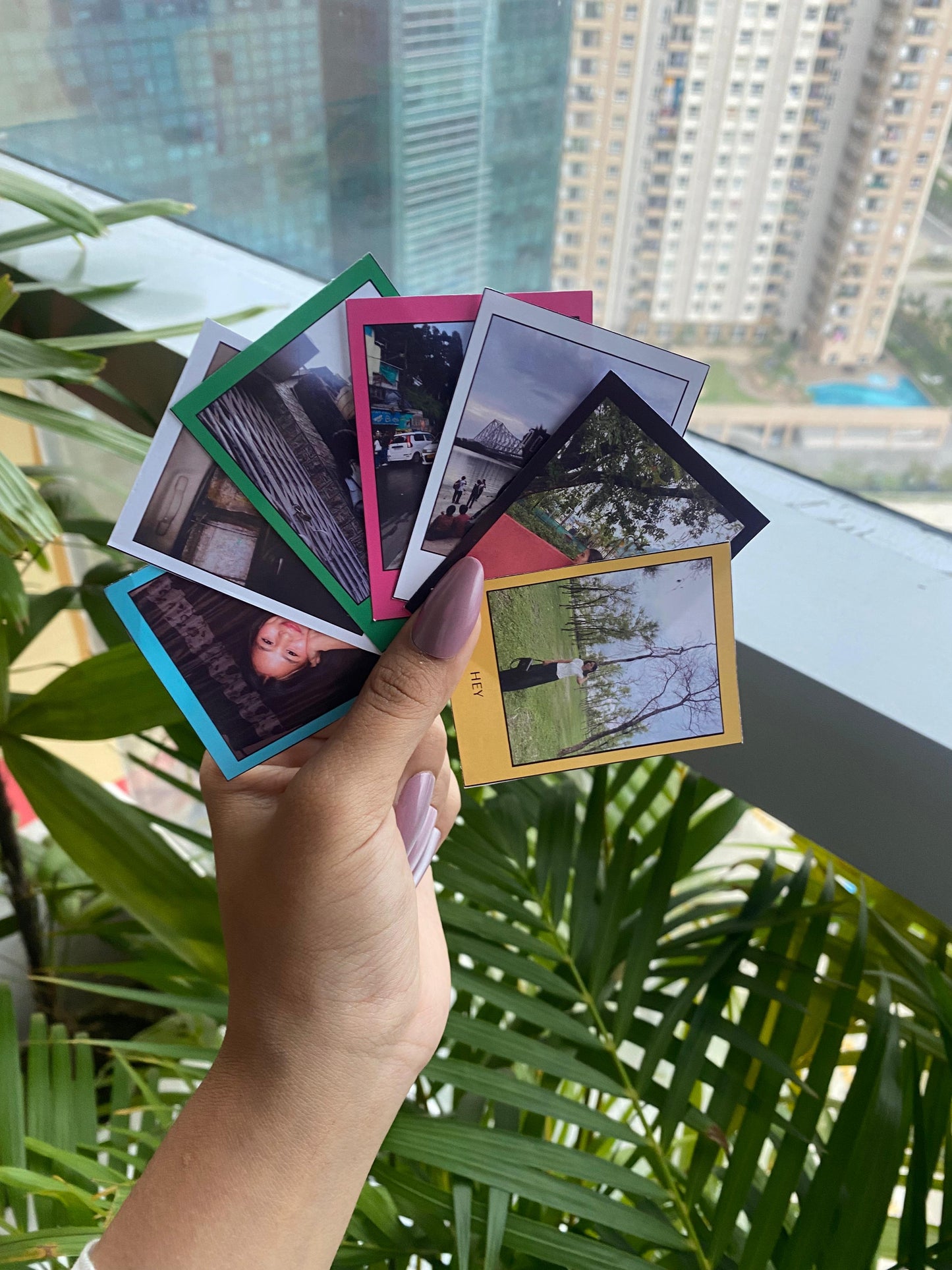 Custom Polaroid Set – 9 Personalized Photo Prints with Message