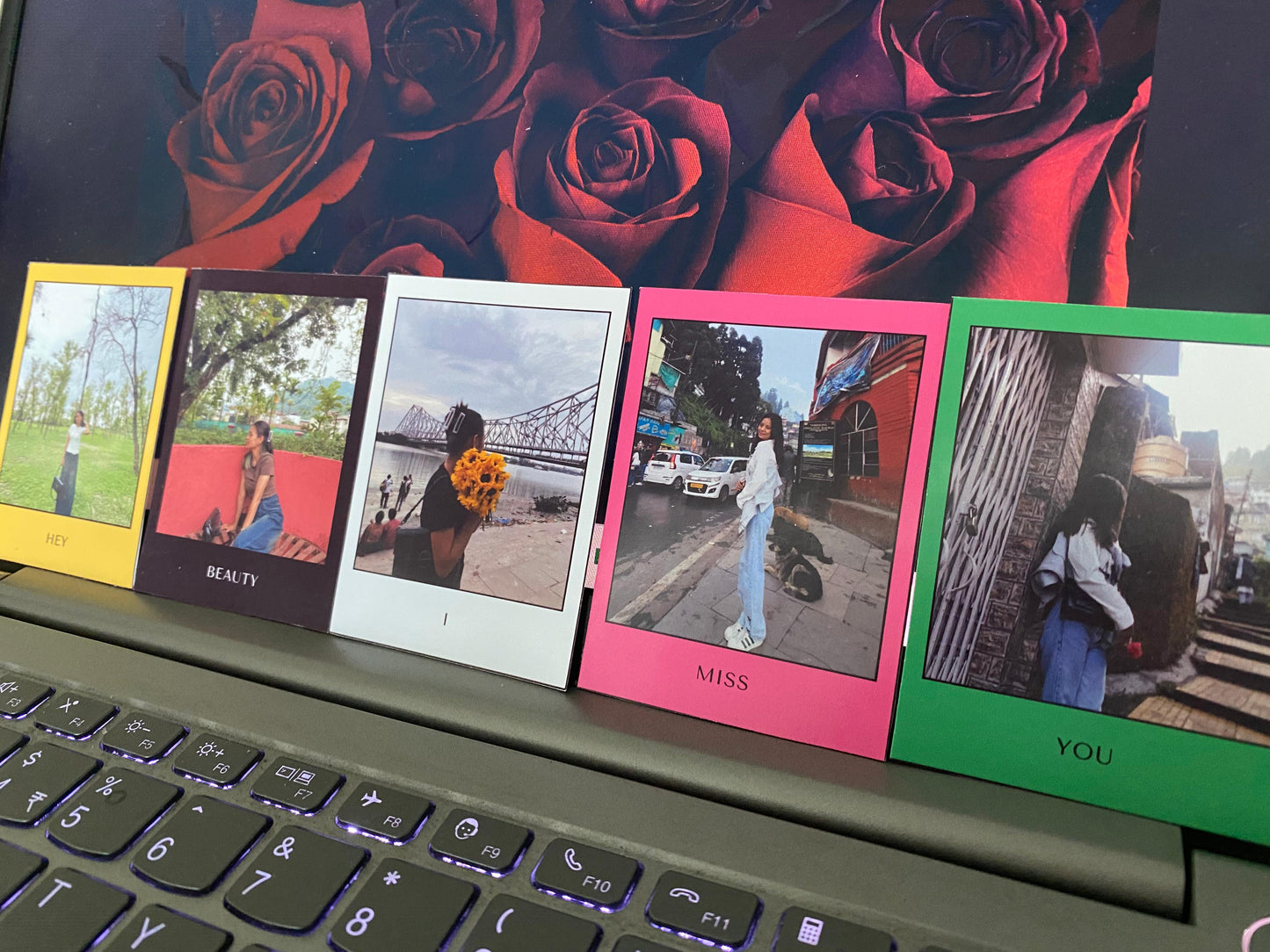 Custom Polaroid Set – 9 Personalized Photo Prints with Message