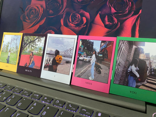 Custom Polaroid Set – 9 Personalized Photo Prints with Message