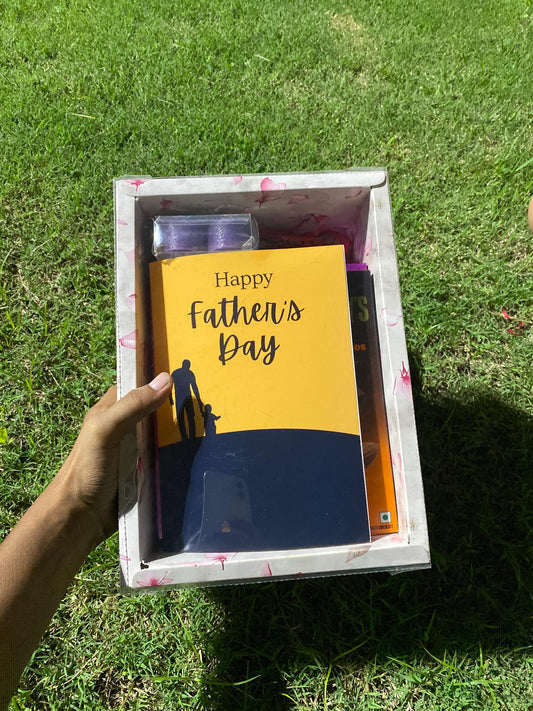 Father’s Day Deluxe Hamper – Card, Chocolates, Perfume & Scented Candle in Premium Packaging